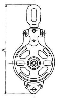 XC Series Marine Double-wheel Cable Tackle