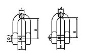 Marine Straight Shackle